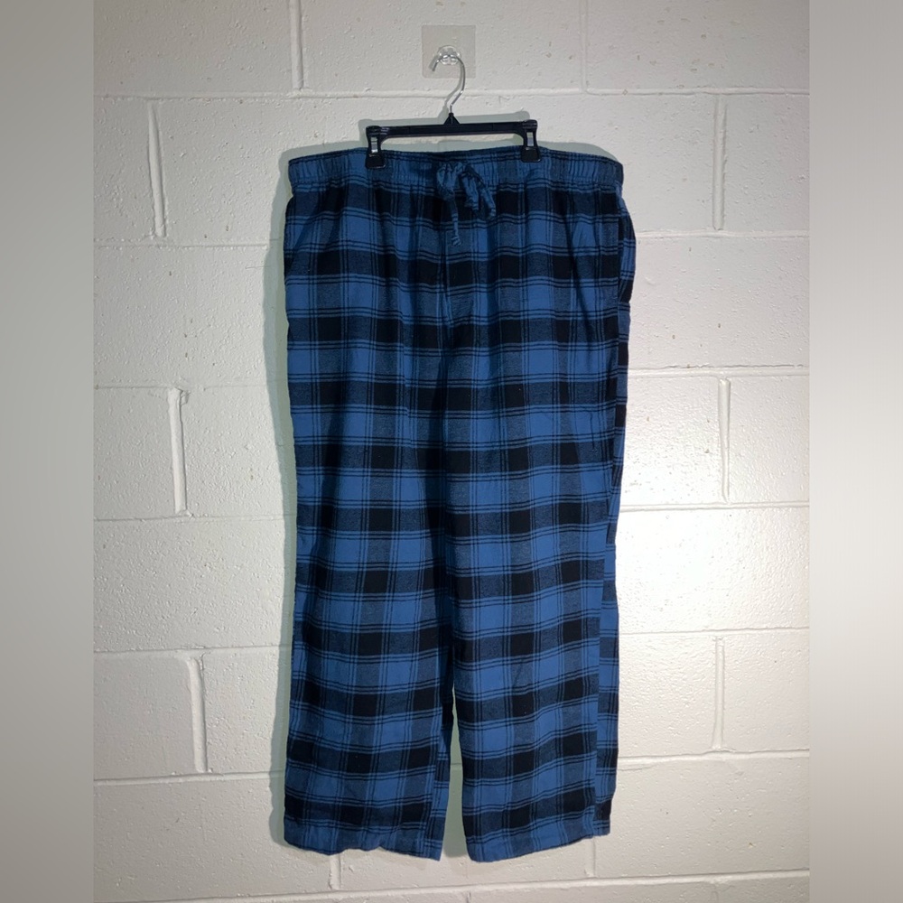 Sonoma Men’s Fleece Lounge Pajama Pants With Pockets Size  XL Color Blue